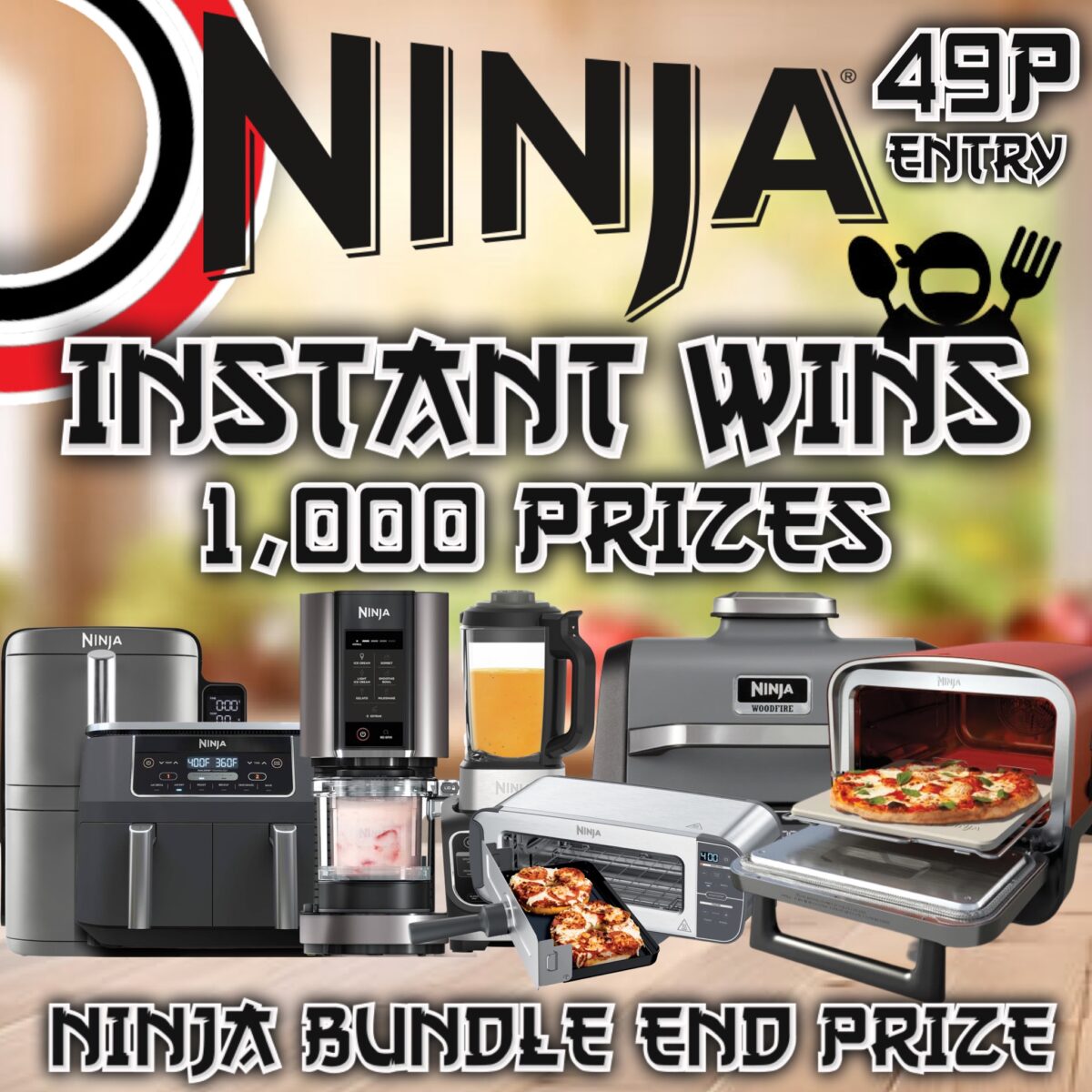 HUGE NINJA INSTANT WINS - 1,000 WINS + NINJA BUNDLE END PRIZE!