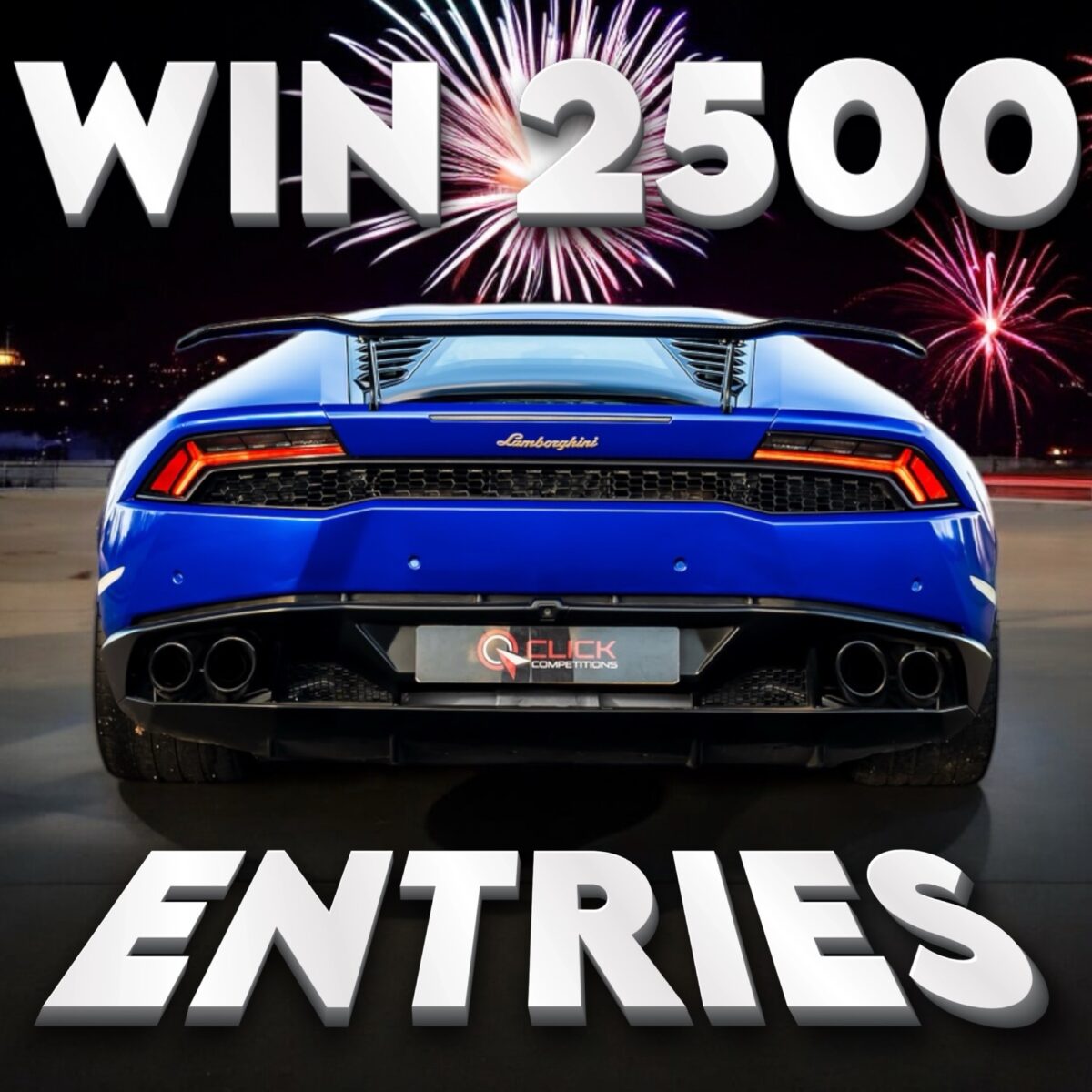 Win 2,500 Lamborghini Huracan Entries