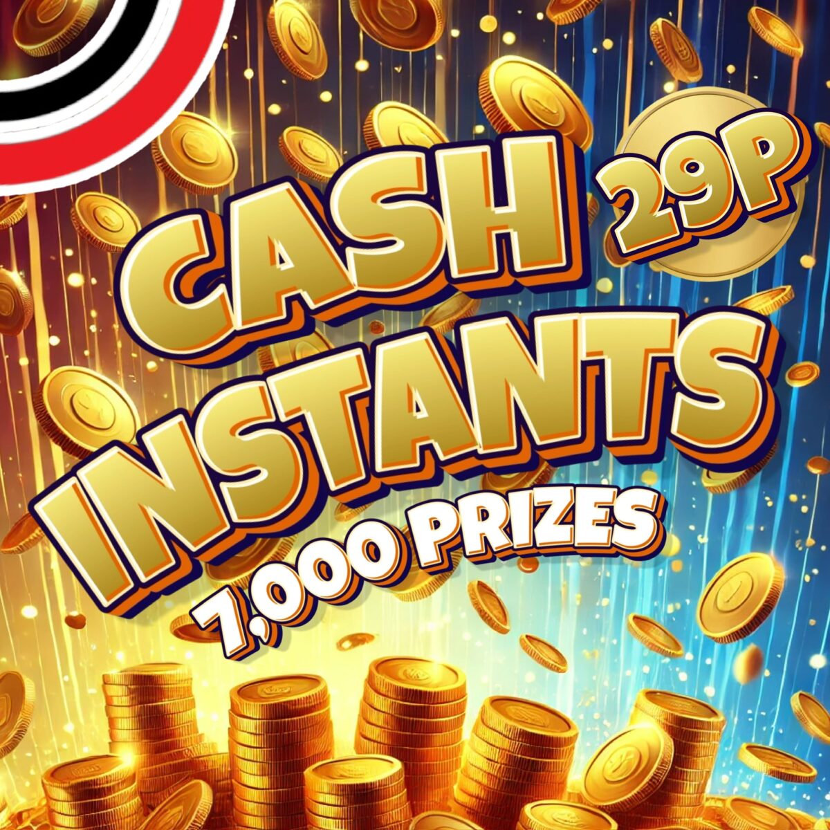 CASH INSTANTS - 7,000 WINS + £500 END PRIZE!