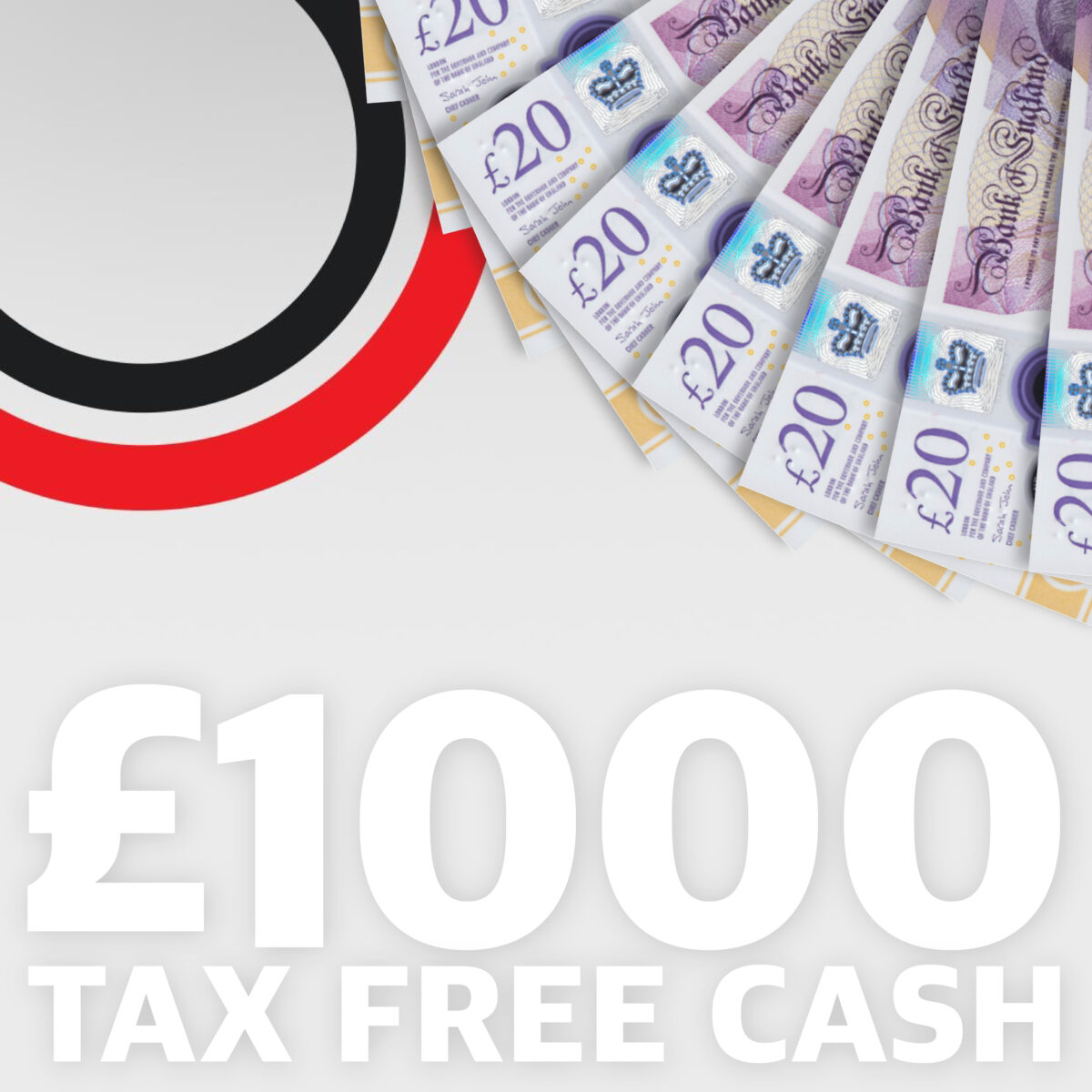 Win £1,000 Tax Free Cash For 10p!